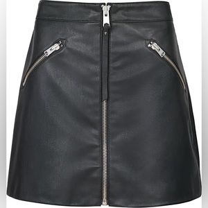 ALL SAINTS | Piper Leather Mini Skirt